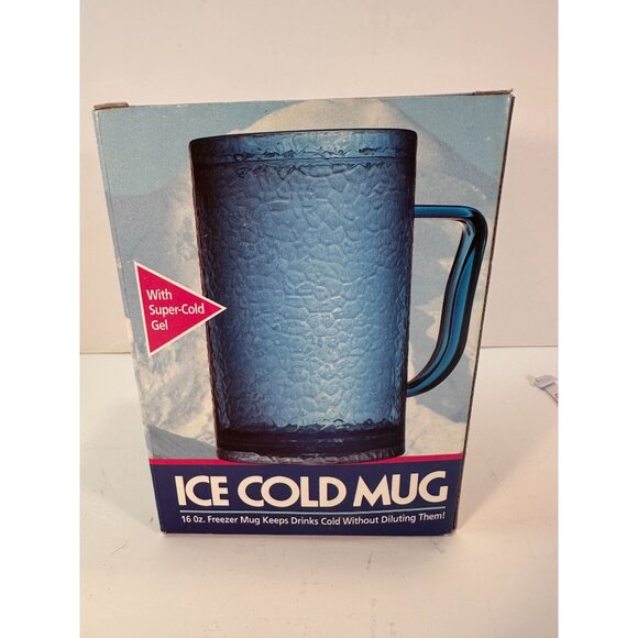 Seville Classics Ice Cold Mug 16 oz Freezer Mug - Picture 3 of 6